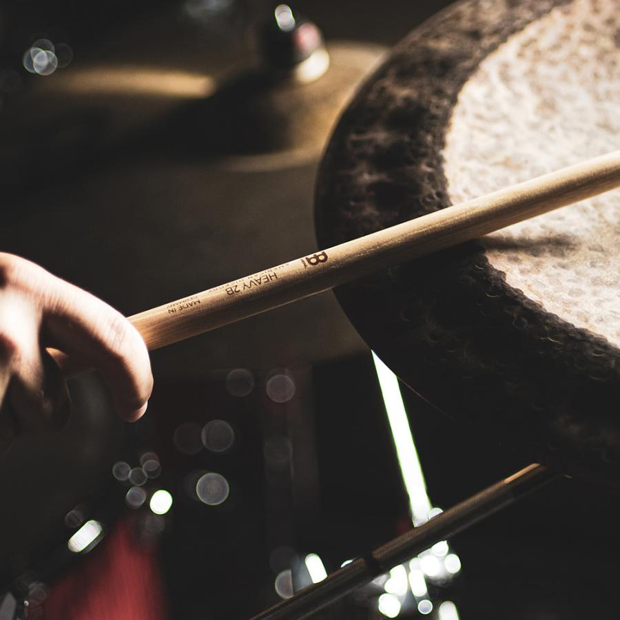 MEINL Stick & Brush ドラムスティック HEAVY アメリカンヒッコリー 2ペアセット〔マイネル Acornチップ 5A ...
