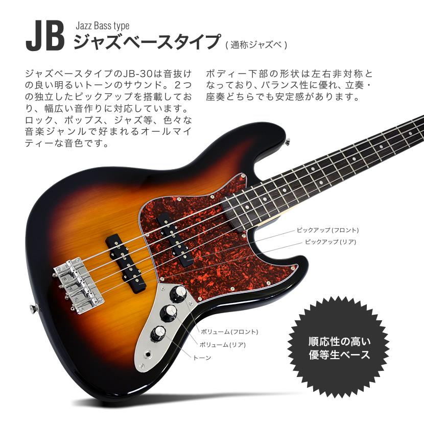 SELDER エレキベース 左利き用 JB-37LH/PB-37LH ベースリミテッドセット［セルダー 初心者 PB37LH JB37LH］〈大型荷物〉｜sakuragakki｜09