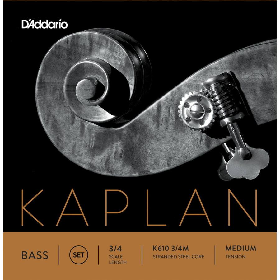 D'Addario - 白木軍事基地弦 K610 3/4M Kaplan Double Bass Strings / SET-MED〔仕掛ける弦/並み並み〕〔ダダリオ daddario ダブルベース〕＊ その他楽器、機材、関連用品-楽器、手芸、コレクション