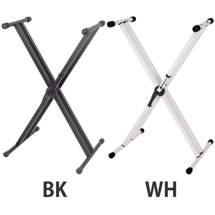 X型キーボードスタンド KYBS-D〔ダブルレッグ〕〔無段階高さ調節 安全
