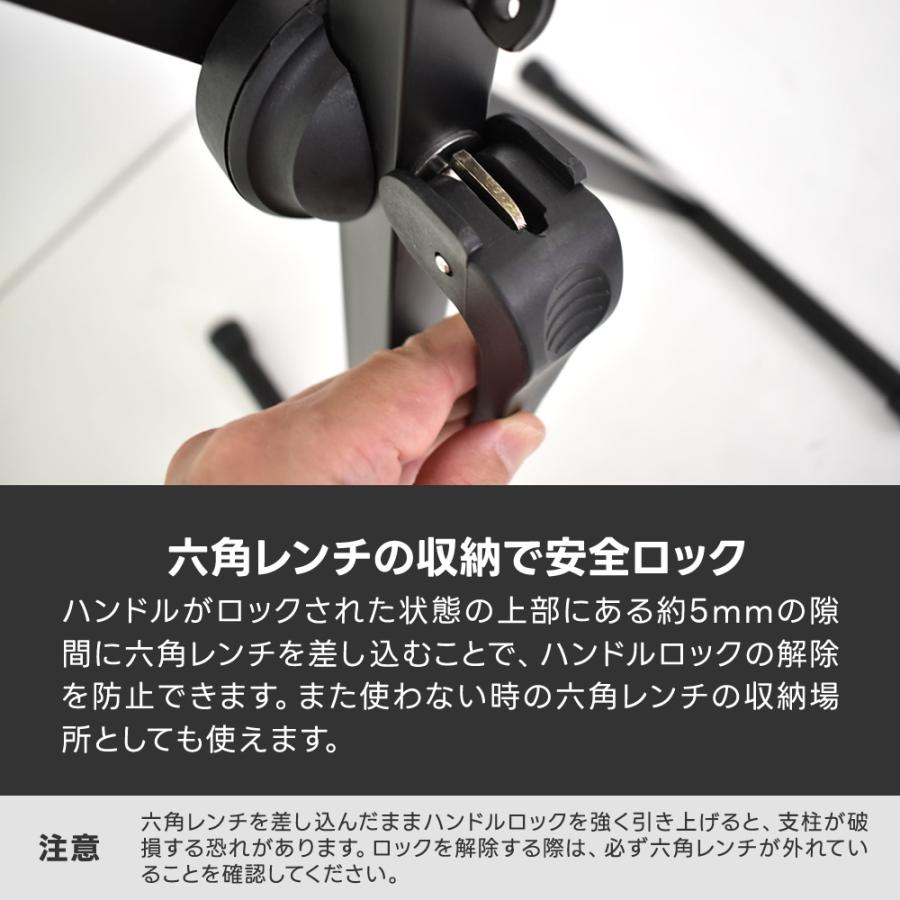 X型キーボードスタンド KYBS-S〔シングルレッグ〕〔無段階高さ調節