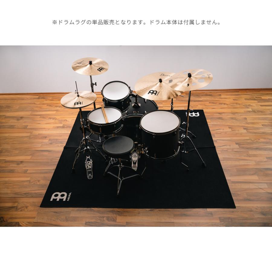 MEINL（マイネル） ドラムラグ Black/White 200x200cm MDRL〔 ドラム