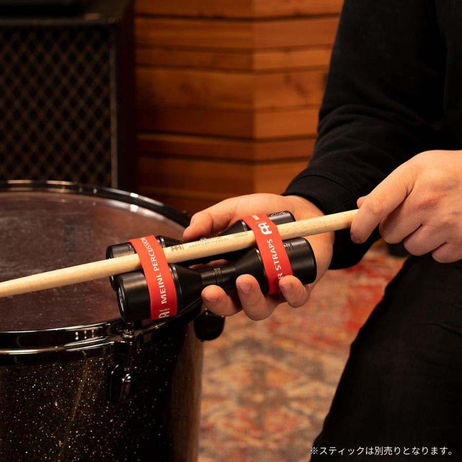 MEINL Percussion シェイカー＆ラバーストラップセット MSS SH4BK with
