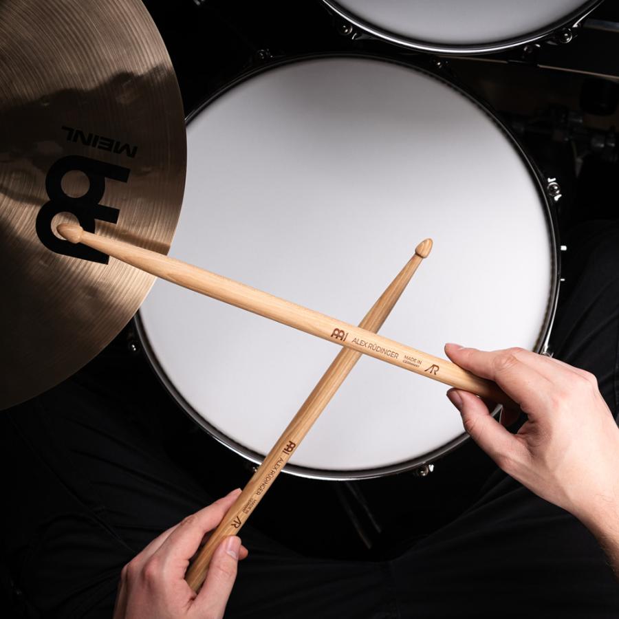 MEINL Stick & Brush ドラムスティック ALEX RUDINGER アメリカンヒッコリー Acornチップ SB613 2 ...