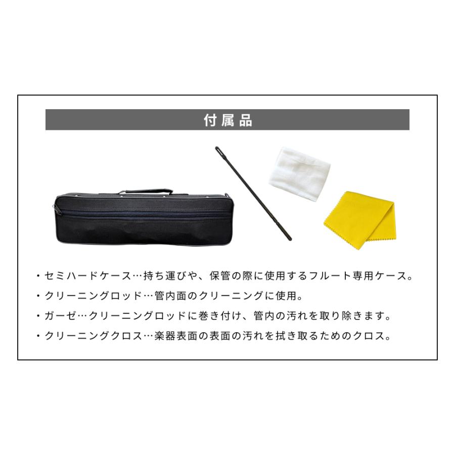 Soleil フルート シルバーメッキ仕上げ SFL-2/SV 単品 専用ケース