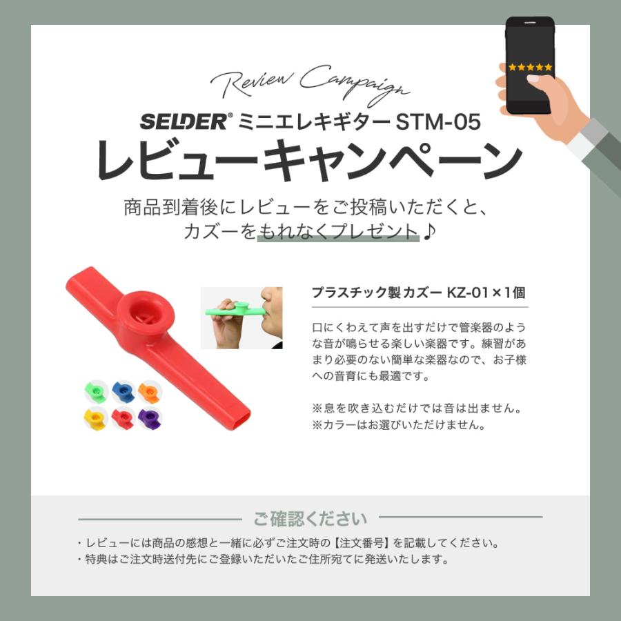 子供用 ミニエレキギター SELDER STM-05 ベーシックセット〔小学生