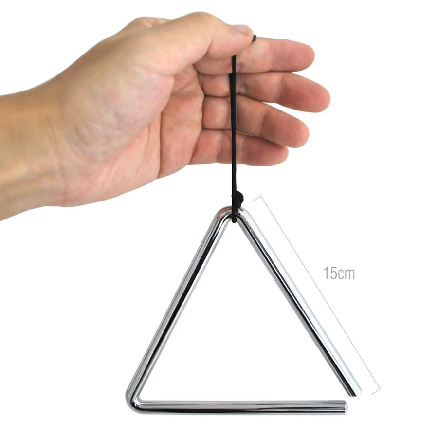 トライアングル 15cm TA-900 10個セット ビーター・吊革付属〔KC パーカッション 体鳴楽器 打楽器 Triangle TA900〕_4