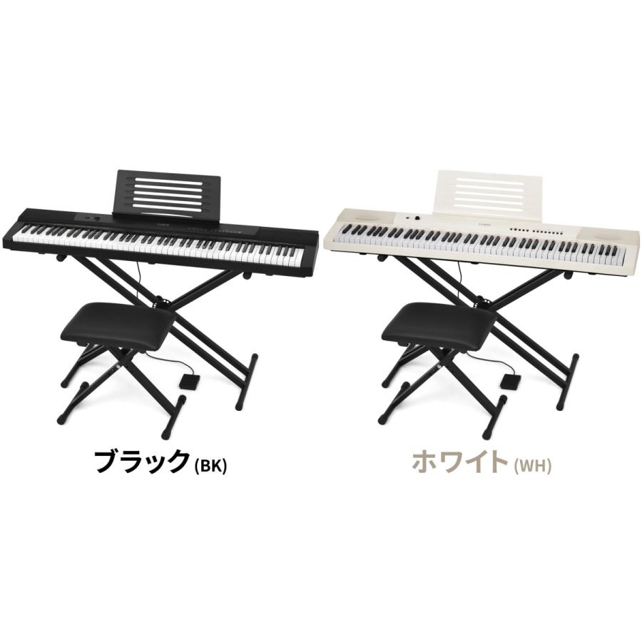 TORTE トルテ 100ボイス 日本語表記 フルスケール 軽量スリム設計 電子ピアノ 88鍵盤