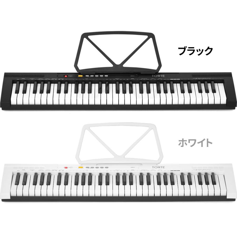 キーボード ピアノ 61鍵盤 超軽量スリム設計 TORTE TSDK-61 〔トルテ 電子 デジタル TSDK61〕｜sakuragakki｜04