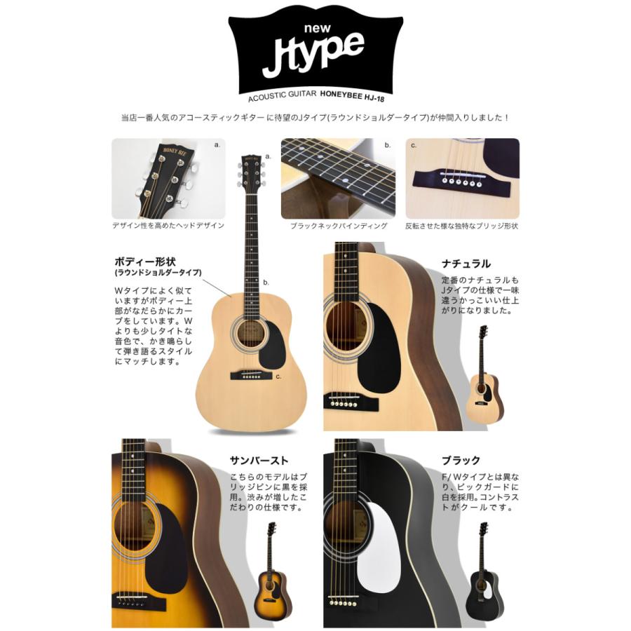 アコースティックギター リミテッドセット W-15/F-15/HJ-18[初心者 アコースティックギター リミテッドセット W-15/F-15/HJ-18[初心者