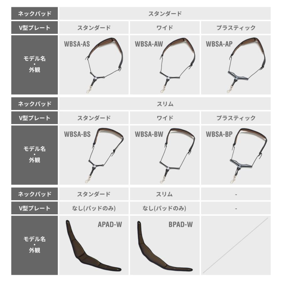 B.AIR ウォッシャブル・バードストラップ サックス用ストラップ