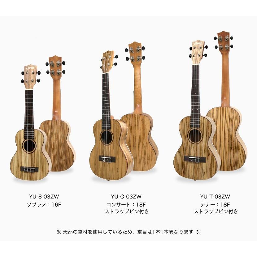 【入門セット】musicのゼブラウッド・コンサートウクレレ【ウクレレ専門店】 入門セット】musicのゼブラウッド・コンサートウクレレ