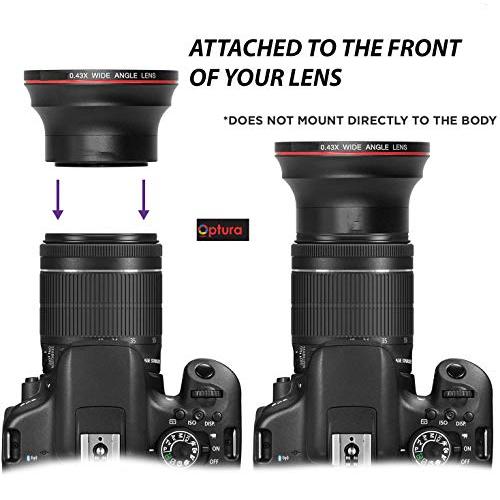 OPTURA HD Photo 55MM 0.43x Wide Angle + Macro Lens for Nikon D34 並行輸入品｜sakuragumi｜05