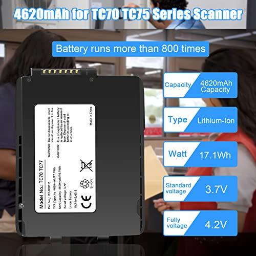 REACELL 4620mAh TC70 Battery Replace for Zebra Symbol TC77 BT 00 並行輸入品｜sakuragumi｜05