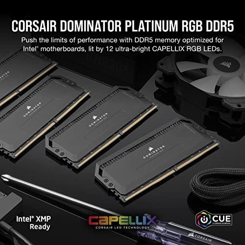 【★超目玉】 CORSAIR DDR5-7200MHz デスクトップPC用メモリ DOMINATOR PLATINUM RGB DDR5シリーズ (PC5-57600) Intel XMPメモリキット 32GB ブラック [16GB×2枚] CMT32GX