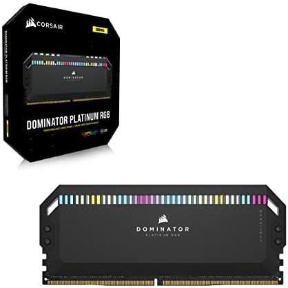 【★超目玉】 CORSAIR DDR5-7200MHz デスクトップPC用メモリ DOMINATOR PLATINUM RGB DDR5シリーズ (PC5-57600) Intel XMPメモリキット 32GB ブラック [16GB×2枚] CMT32GX