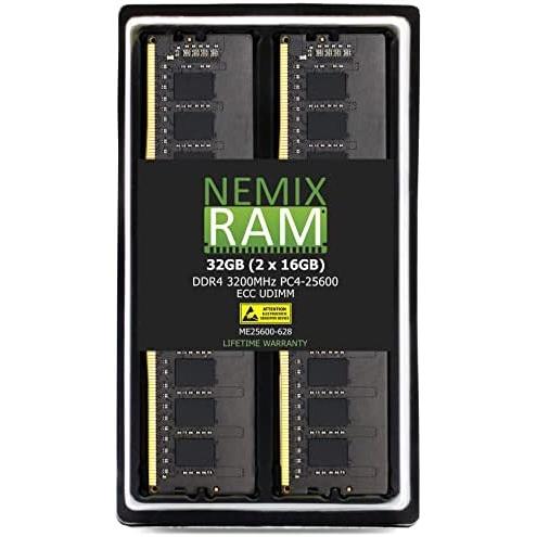 NEMIX RAM 128GB (4X32GB) DDR4 3200MHZ PC4-25600 ECC UDIMM Compatible with ASRock Rack Motherboad E3C256D4ID2  E3C256D4ID-2T  E3C256D4U-2L2T  E3C256｜sakuragumi｜07