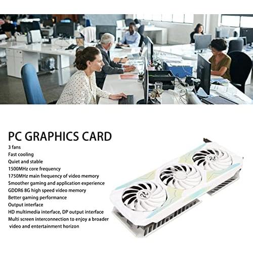 Zunate RTX3070 グラフィックスカード 8G GDDR6 256ビット ゲーミンググラフィックスカード 3XDP HDMI PCI Express 4.0 コンピュータービデオカード 冷却ファ｜sakuragumi｜02