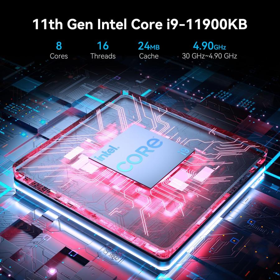 クーポン利用で20%OFF GEEKOM Mini FUN11 Mini PC Gaming， 11th Intel Core i9 11900KB Min 並行輸入品
