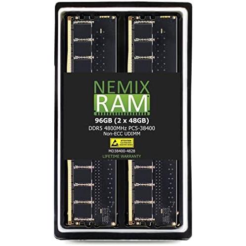 NEMIX RAM 128GB (4X32GB) DDR5 4800MHZ PC5 38400 Non ECC UDIMM キット 並行輸入品｜sakuragumi｜04