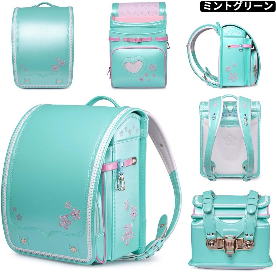 【新品】高級 大人気ランドセル 女の子 さくらモデル ブラウン 6年保証 全国送料無料 スクールバック 小学生通学カバン ランドセル 6年保証 おまけ付き さくら&刺繍 女の子 ダークブラウンの