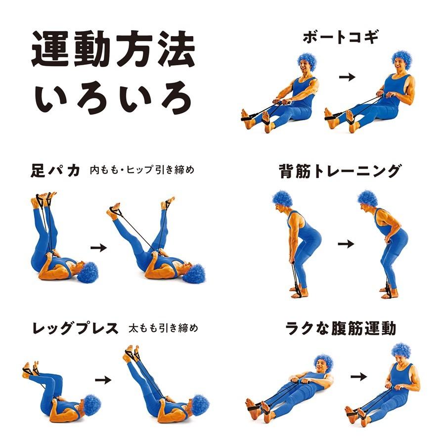 あすつく Sakurai Erugam トレーニングチューブ 腹筋 背筋 全身運動 ボートコギコギ ハード ブルー サクライ貿易 Yahoo 店 通販 Yahoo ショッピング