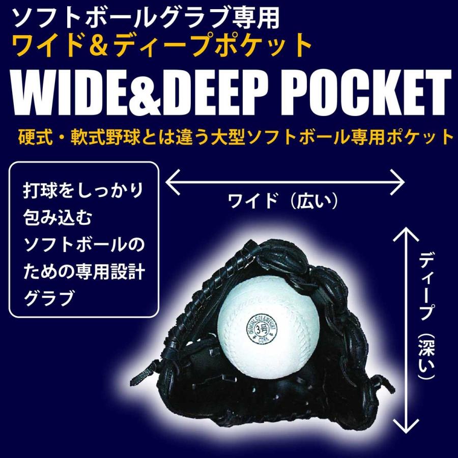 あすつく Falcon ファルコン ソフトボール グローブ グラブ 一般用 オールラウンド ソフトボールグラブ 即実戦 FGS-3101｜sakurai｜05