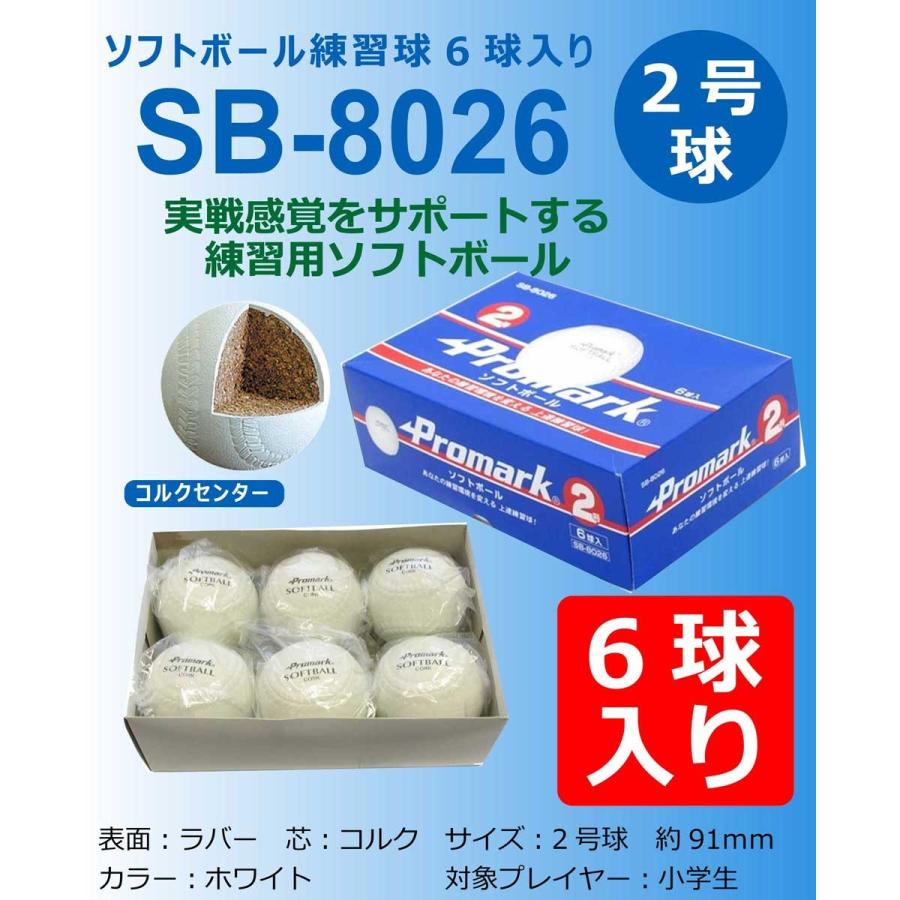 PROMARK プロマーク ソフトボール ソフト ボール 練習用 練習球 2号 2 
