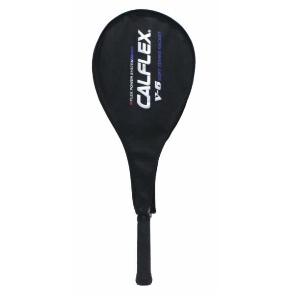 あすつく CALFLEX カルフレックス  テニス ラケット 軟式 ソフトテニス 軟式テニス 一般用 大人 テニスラケット ケース付き ガット張り上げ済み V-6｜sakurai｜02