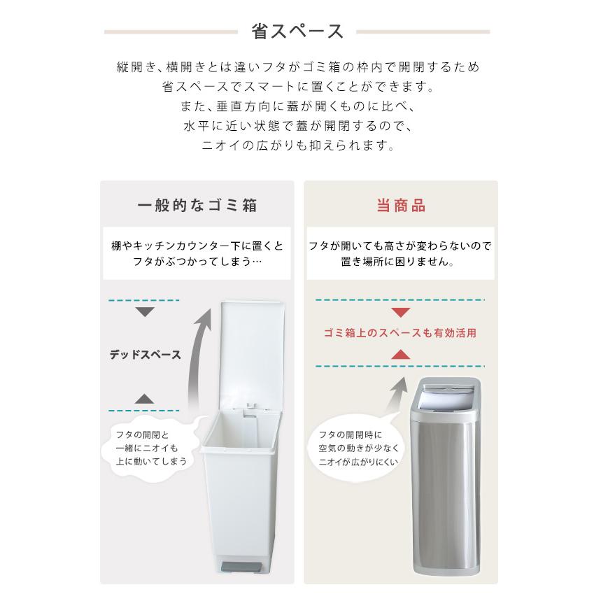 ホームテイスト（HOME taste） シャッター式50L自動開閉ゴミ箱【ROCO