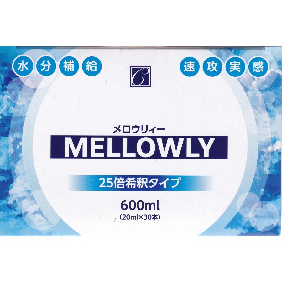 メロウリィー 25倍希釈タイプ 600mL 30本 レモン風味 水分補給 中部