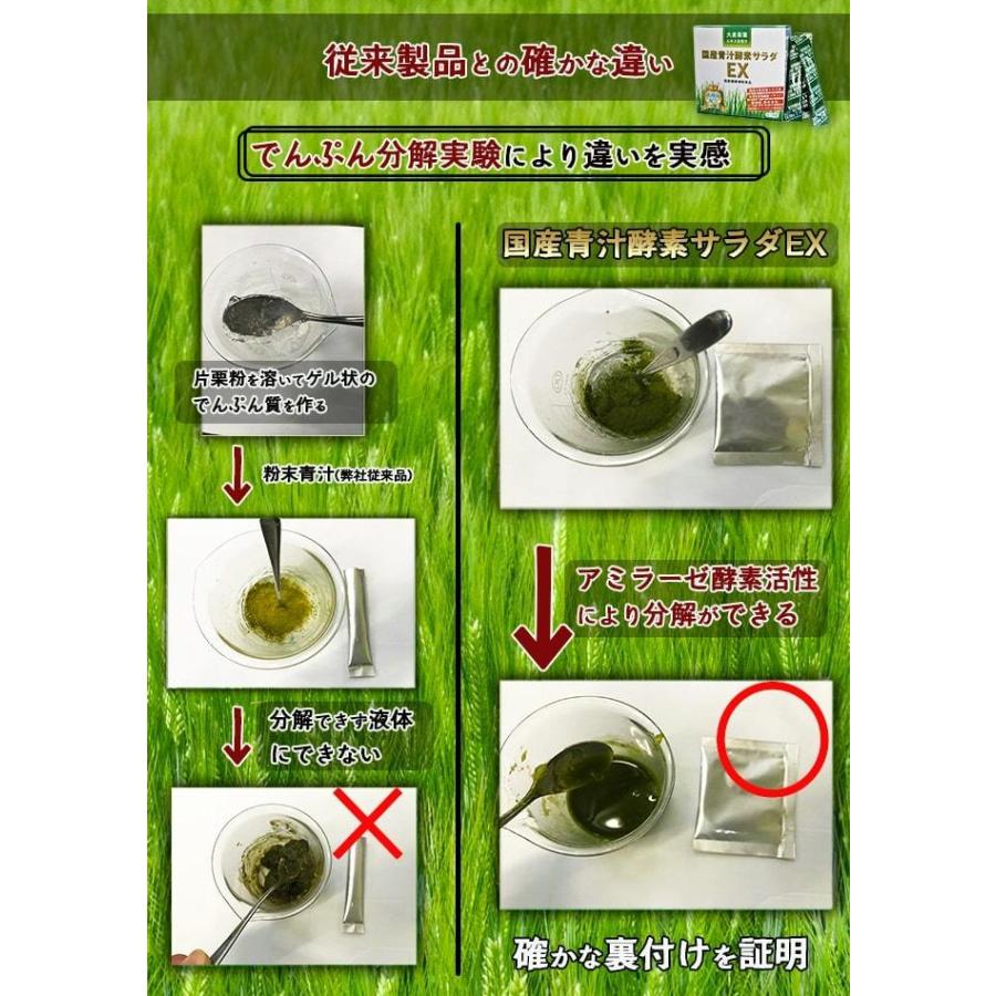 国産青汁酵素サラダEX　乳酸菌　国産大麦若葉　食物繊維　国産　穀物麹　酵素　おいしい　搾り 2個セット｜sakuraiyakuhin-store｜07