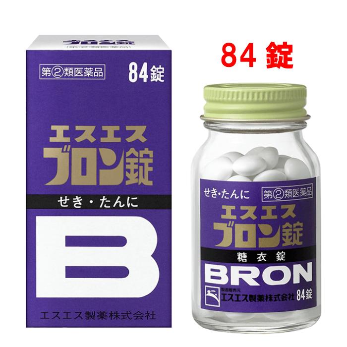 【指定第2類医薬品】ブロン錠　84錠　エスエス製薬　せき　たん　糖衣錠｜sakuraiyakuhin-store