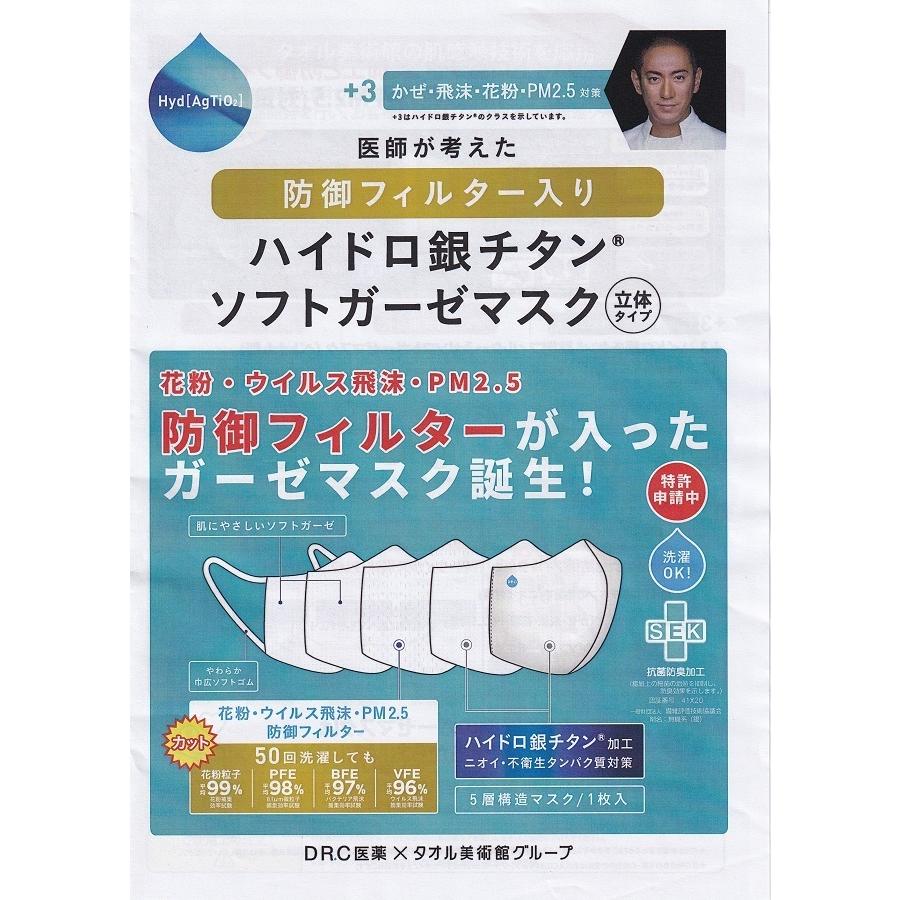 ハイドロ銀チタンソフトガーゼマスク グレー 小さめサイズ 防御