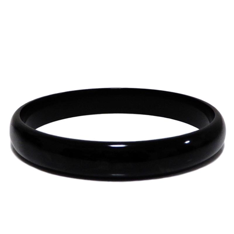水牛ブレスレット バングル ポピュラーなバングル シンプル 漆黒 black