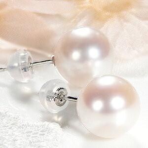 PT900 アコヤパール ピアス 9.4mm