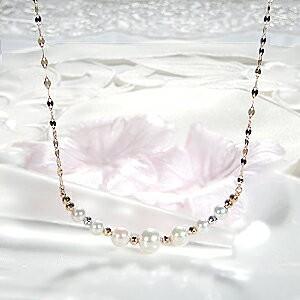 K18YG アコヤパール ライン ネックレス 18金 18k イエローゴールド アコヤ あこや 真珠 スマイル ペンダント 女性 贈り物 ご褒美 入学 入園 結婚式 SA-149 K18YG アコヤパール 0mmx