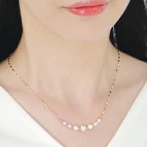 K18YG アコヤパール ライン ネックレス 18金 18k イエローゴールド アコヤ あこや 真珠 スマイル ペンダント 女性 贈り物 ご褒美 入学 入園 結婚式 SA-149 K18YG アコヤパール 0mmx