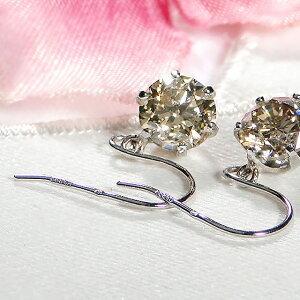 大粒天然ダイヤモンドピアス　K18ダイヤ一粒ダイヤモンド　合計1.4ct 大粒天然ダイヤモンドピアス K18ダイヤ一粒ダイヤモンド 合計1.4ct