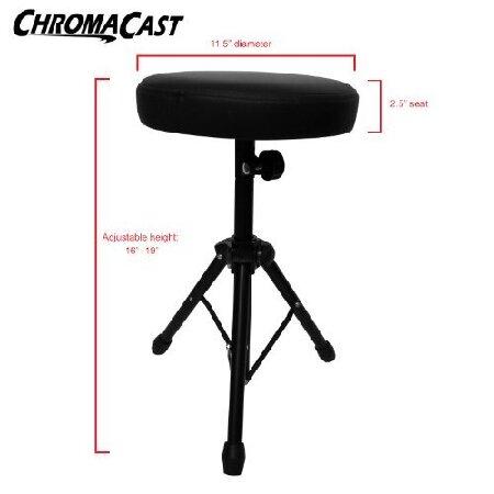 クーオンライン ChromaCast CC-DTHRONE Universal Drum and Keyboard Throne