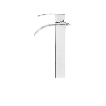 Novatto　GF-136BN　Waterfall　Vessel　Solid　Faucet＆#44;　Nickel　Brushed　Finish