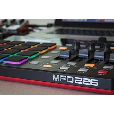 Akai Professional USB MIDIコントローラー 16パッド 4フェーダー 音源 