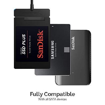 SALE価格 SABRENT SSDへのUSB変換アダプタ/ 2.5インチSSD/SATA SSD/ SSD 1TB、SSD 2TB、SSD 500GB、SSD 4TBから最大16TBまで対応するHDD/ USB Type-Cを含む変換アダプタ/