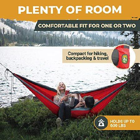 品質保証，本物保証 Hiker Hunger ダブルキャンピング ハンモック 2人
