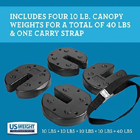 US　Weight　Tailgater　(Black　40　Canopy　Weights　lb)