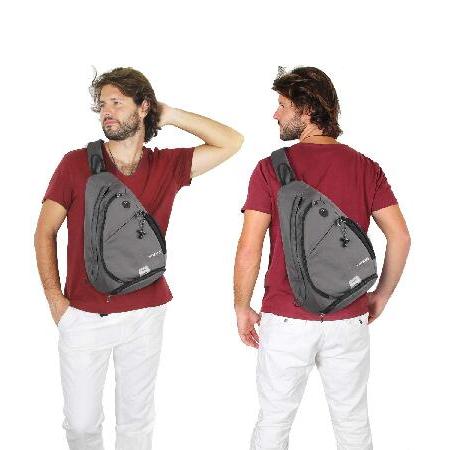 売り出し卸値 WATERFLY Sling Bag Crossbody Backpack: Over Shoulder Daypack Casual Cross Chest Side Pack