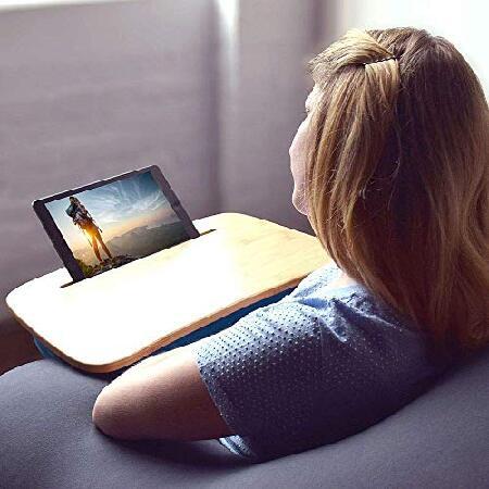 配送する商品は送料無料 Yogibo Traybo 2.0 Lap Desk， Bamboo Top Lap Desk With Pillow for Laptop