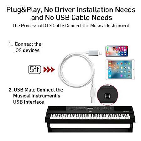 人気の中古 MeloAudio USB 2.0ケーブル タイプB - ミディケーブル OTGケーブル iOSデバイス対応 ホワイト