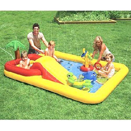 決算特別セール Intex 100 x 77 x 31 Inch Inflatable Play Center Swimming Pool + Games (2 Pack)