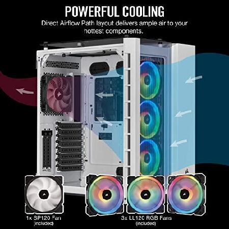 Corsair Crystal 680X RGB Tempered Glass -White- キューブ型PCケース